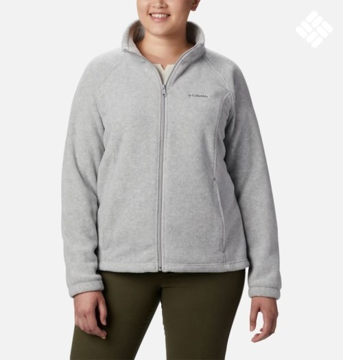 Jacheta Columbia Benton Springs Full Zip Dama Gri Deschis | Plus Size TG8MAZQ07